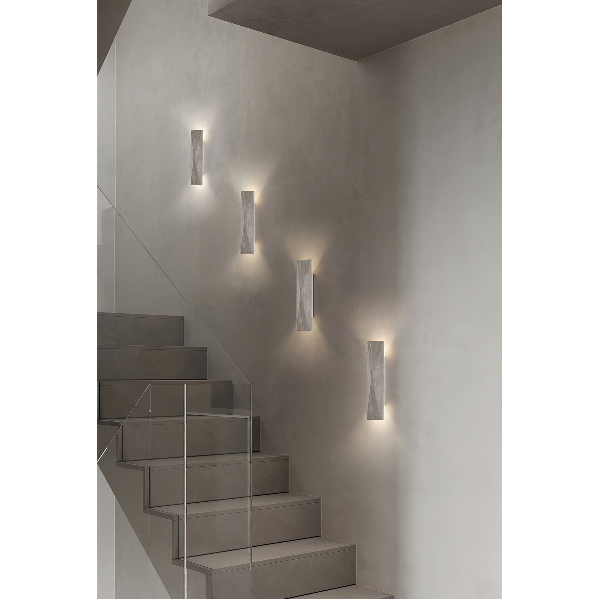 Coloria Modern Minimalist Travertine Wall Lamp - Lamp Copper