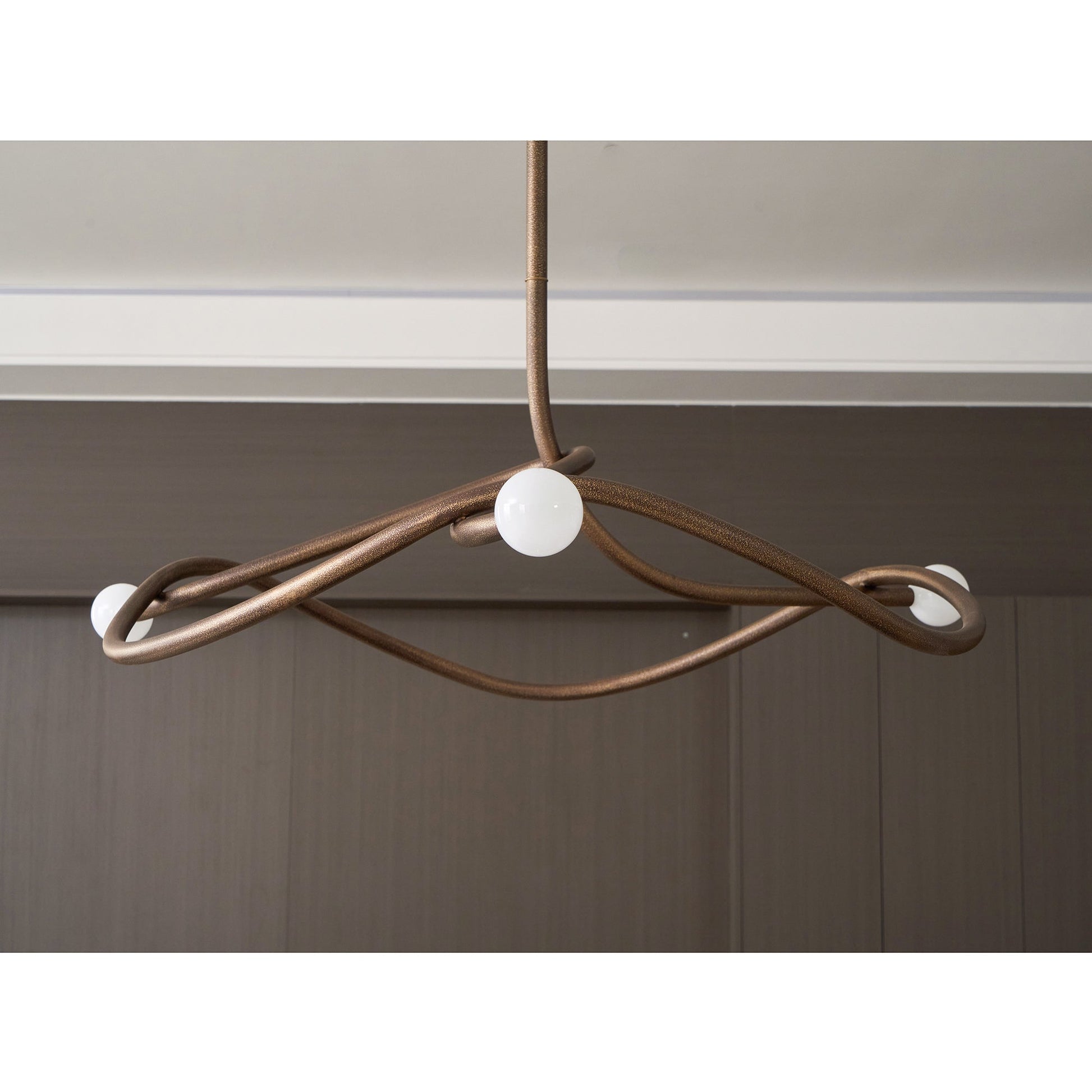 Vadore Modern Minimalist Metal Chandelier - Lamp Copper