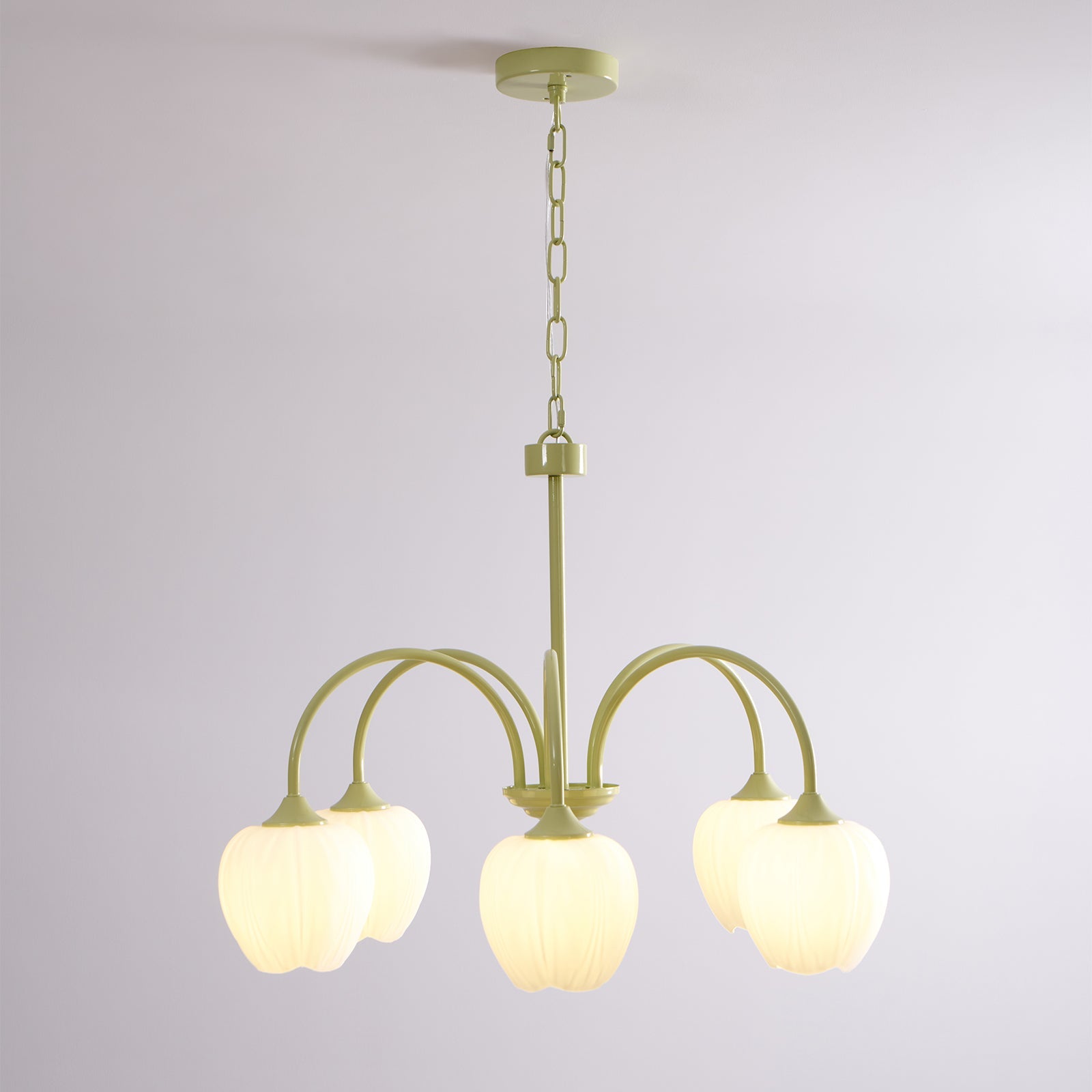 Viloror Matcha Individual Creativity Metal Glass Chandelier - Lamp Copper