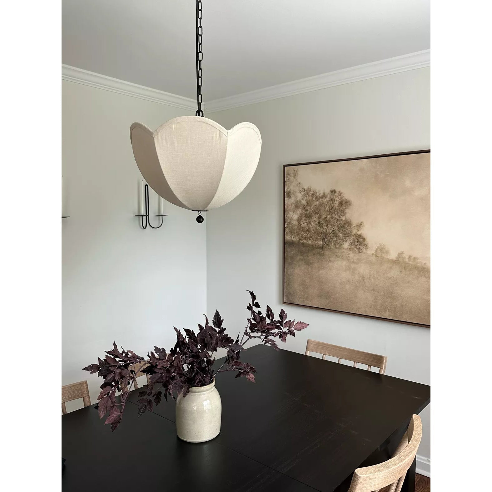 Cimararae Vintage Scoop Metal Fabric Pendant Lamp - Lamp Copper