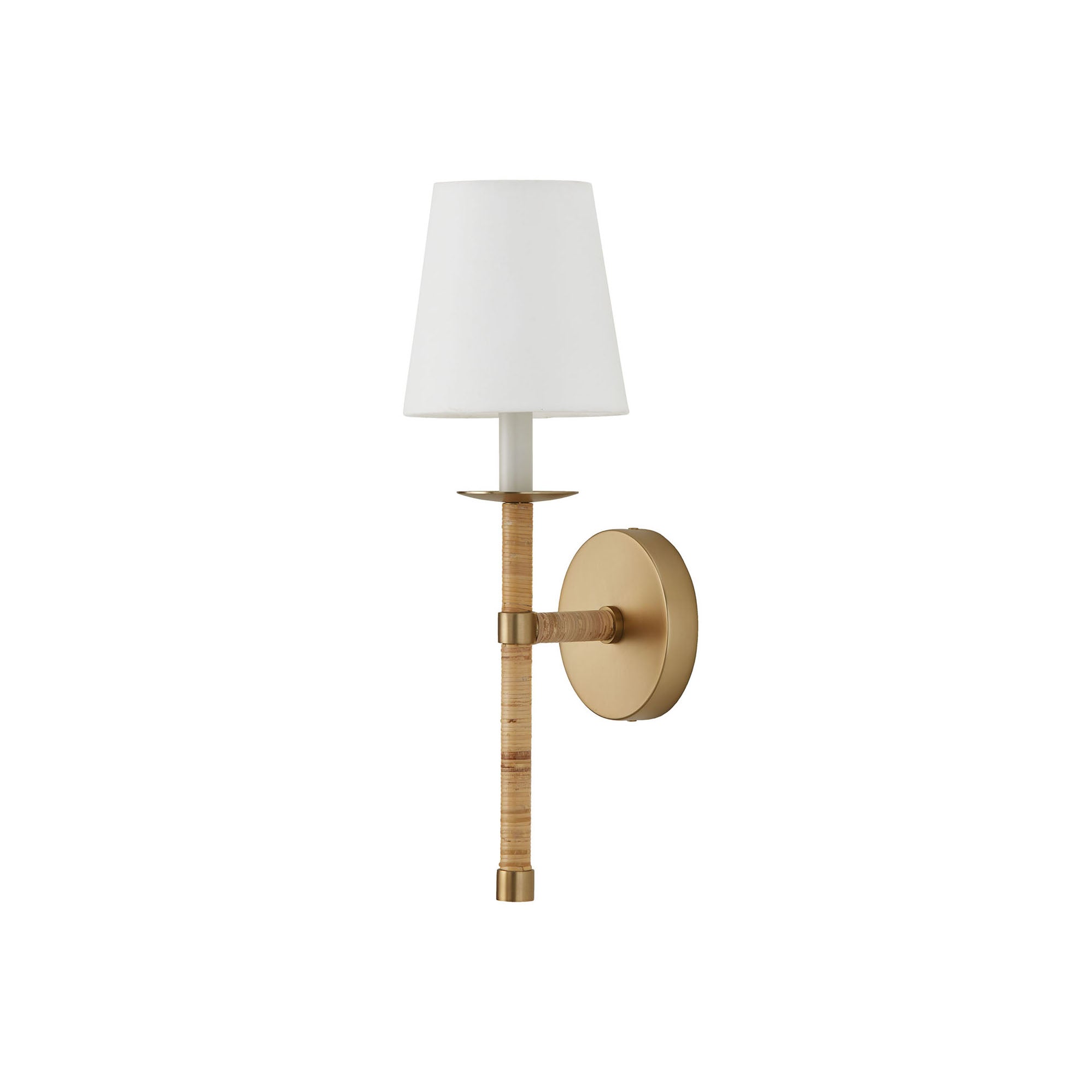 Conoror Elegance Vintage Brass Fabric Wall Lamp - Lamp Copper