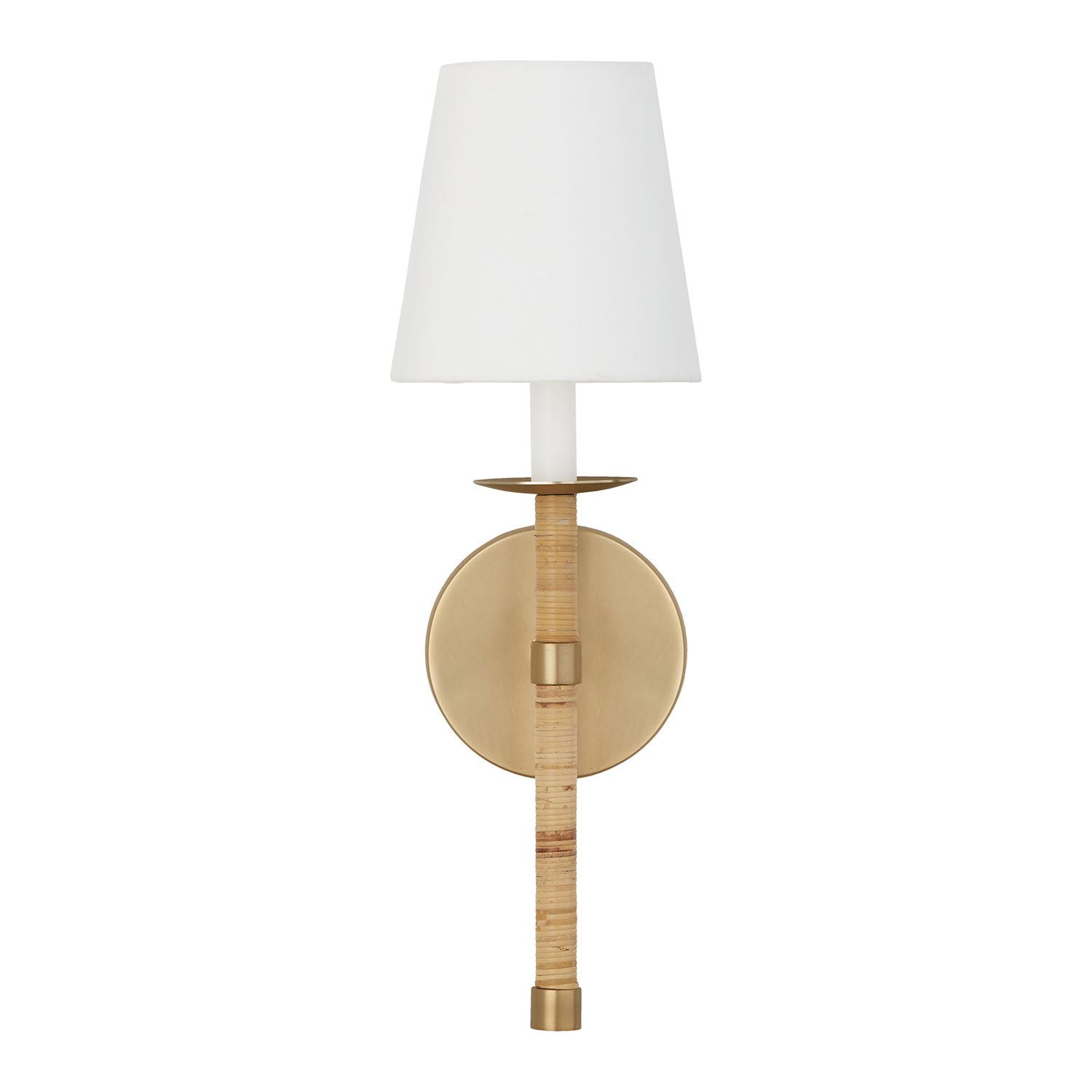 Conoror Elegance Vintage Brass Fabric Wall Lamp - Lamp Copper