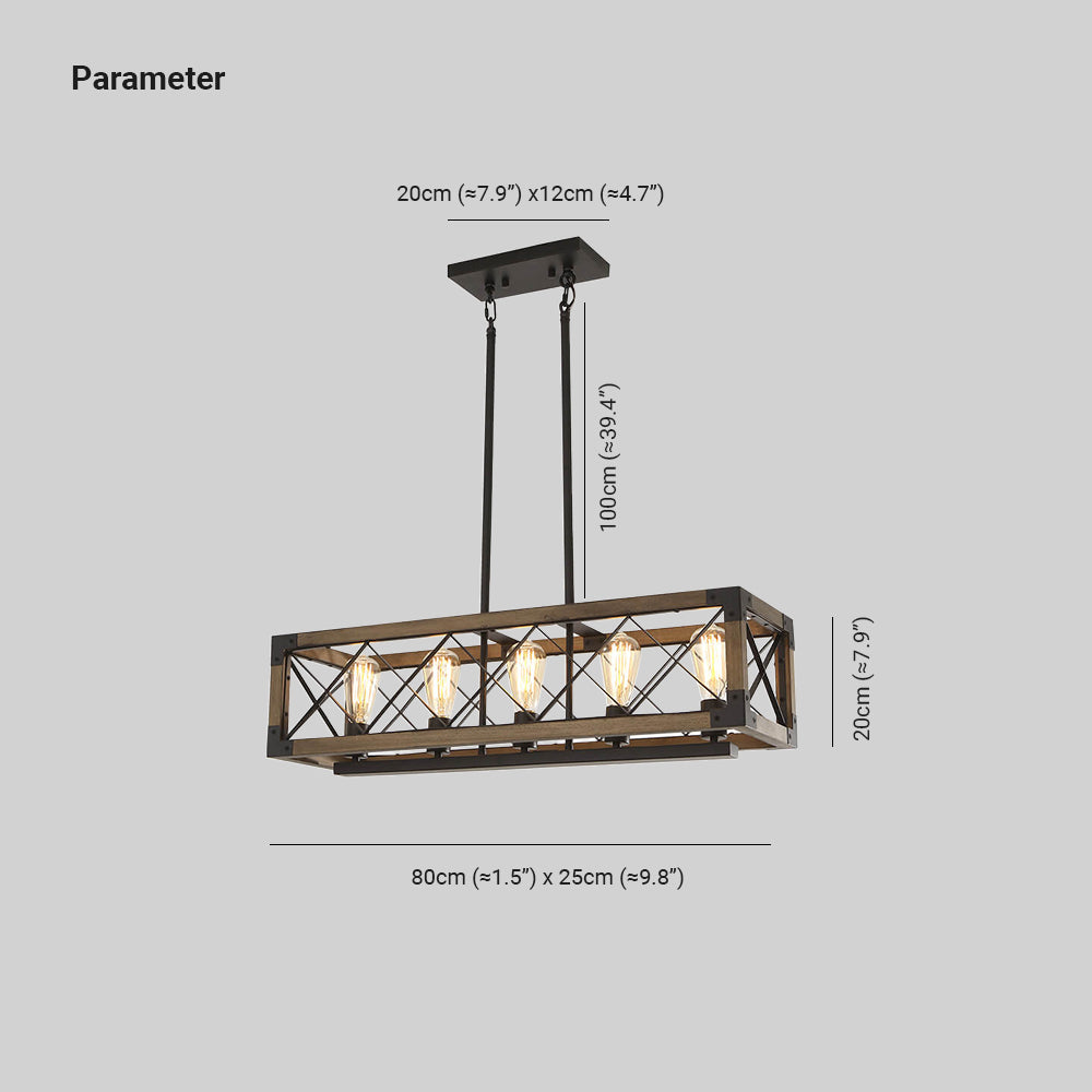 Aurora Modern Wood Chandelier