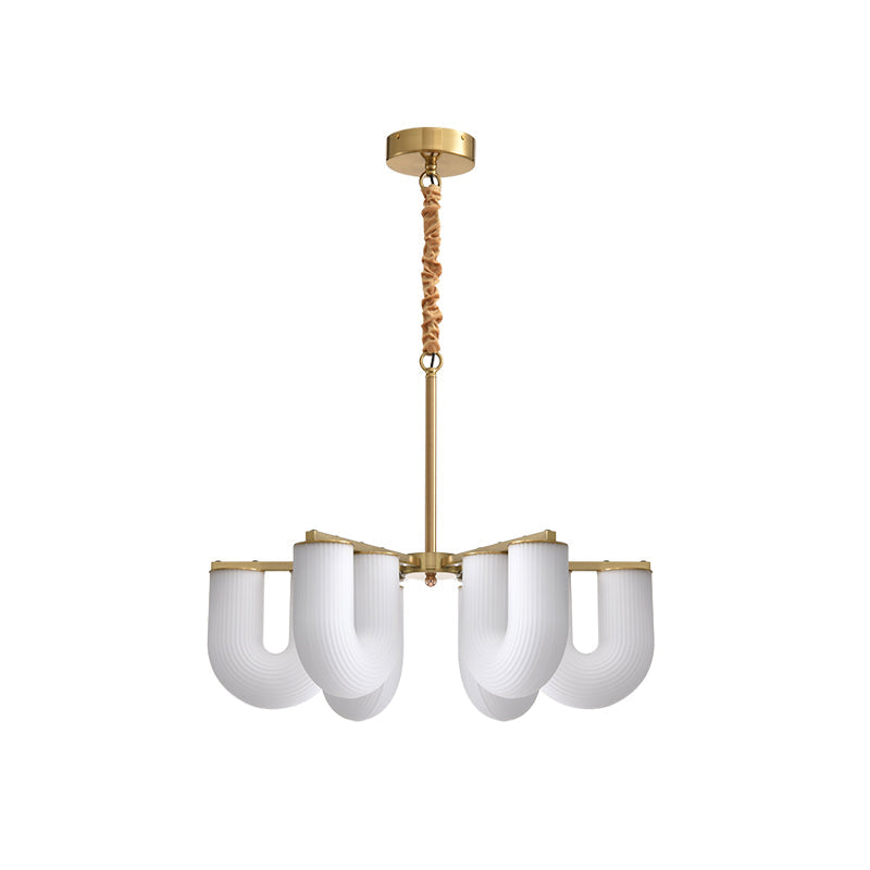 Lyshaos Premium Nordic Art Shaped Metal Chandelier - Lamp Copper