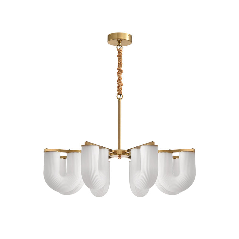 Lyshaos Premium Nordic Art Shaped Metal Chandelier - Lamp Copper