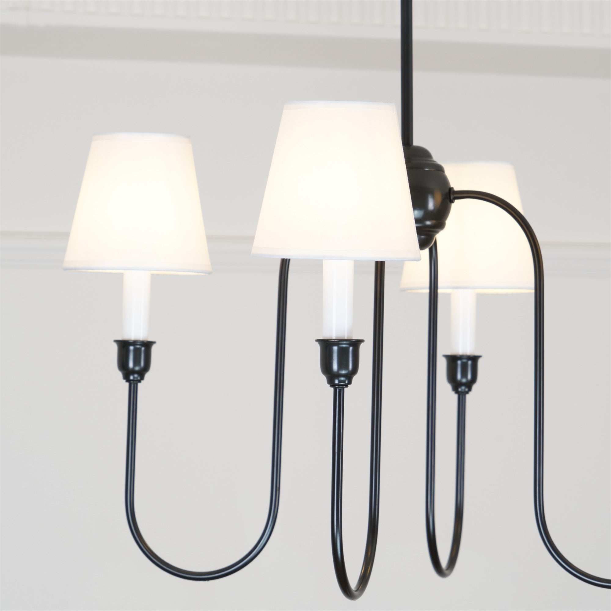Nyshair Vintage Industrial Brass Fabric Chandelier - Lamp Copper