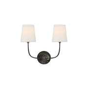 Olvaror Vintage Industrial Metal Fabric Sconce Wall Lamp - Lamp Copper