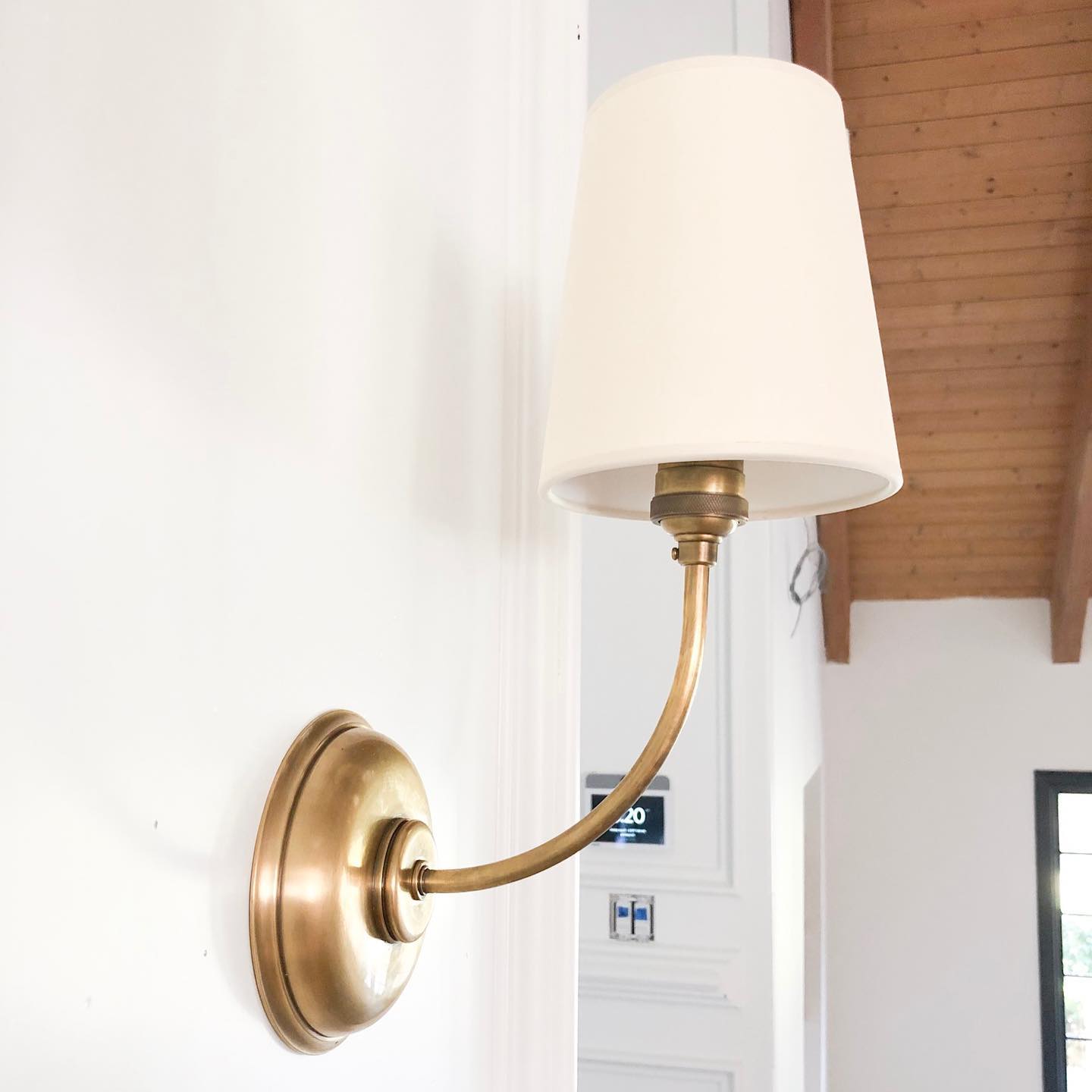 Olvaror Vintage Industrial Metal Fabric Sconce Wall Lamp - Lamp Copper