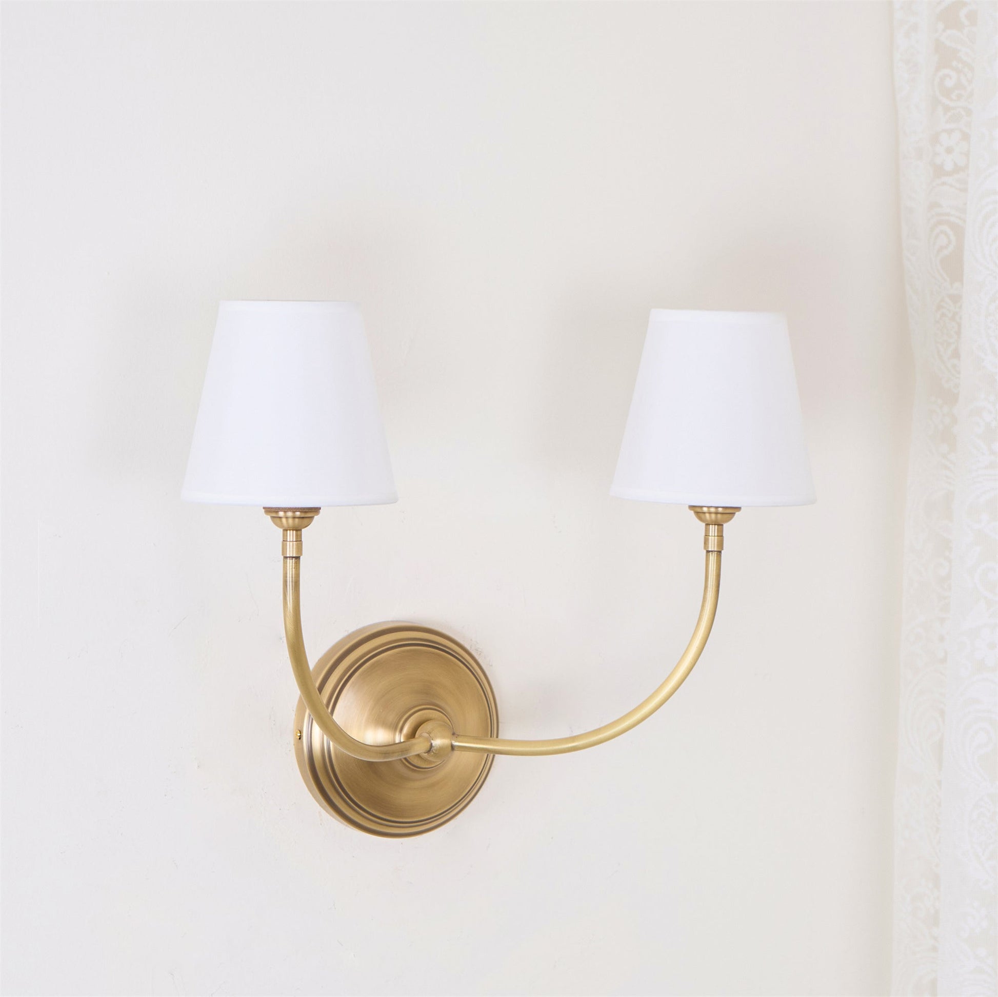 Olvaror Vintage Industrial Metal Fabric Sconce Wall Lamp - Lamp Copper