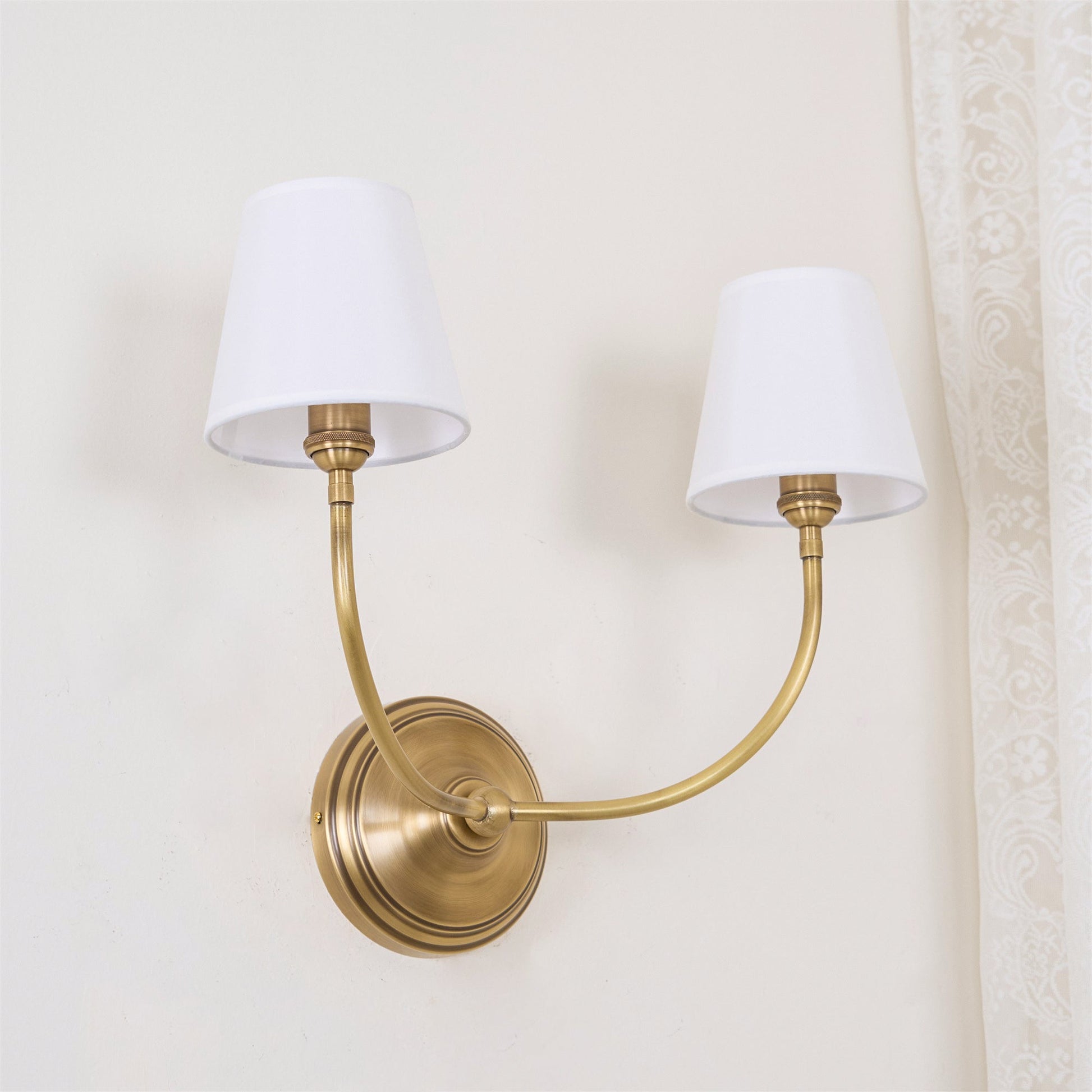 Olvaror Vintage Industrial Metal Fabric Sconce Wall Lamp - Lamp Copper