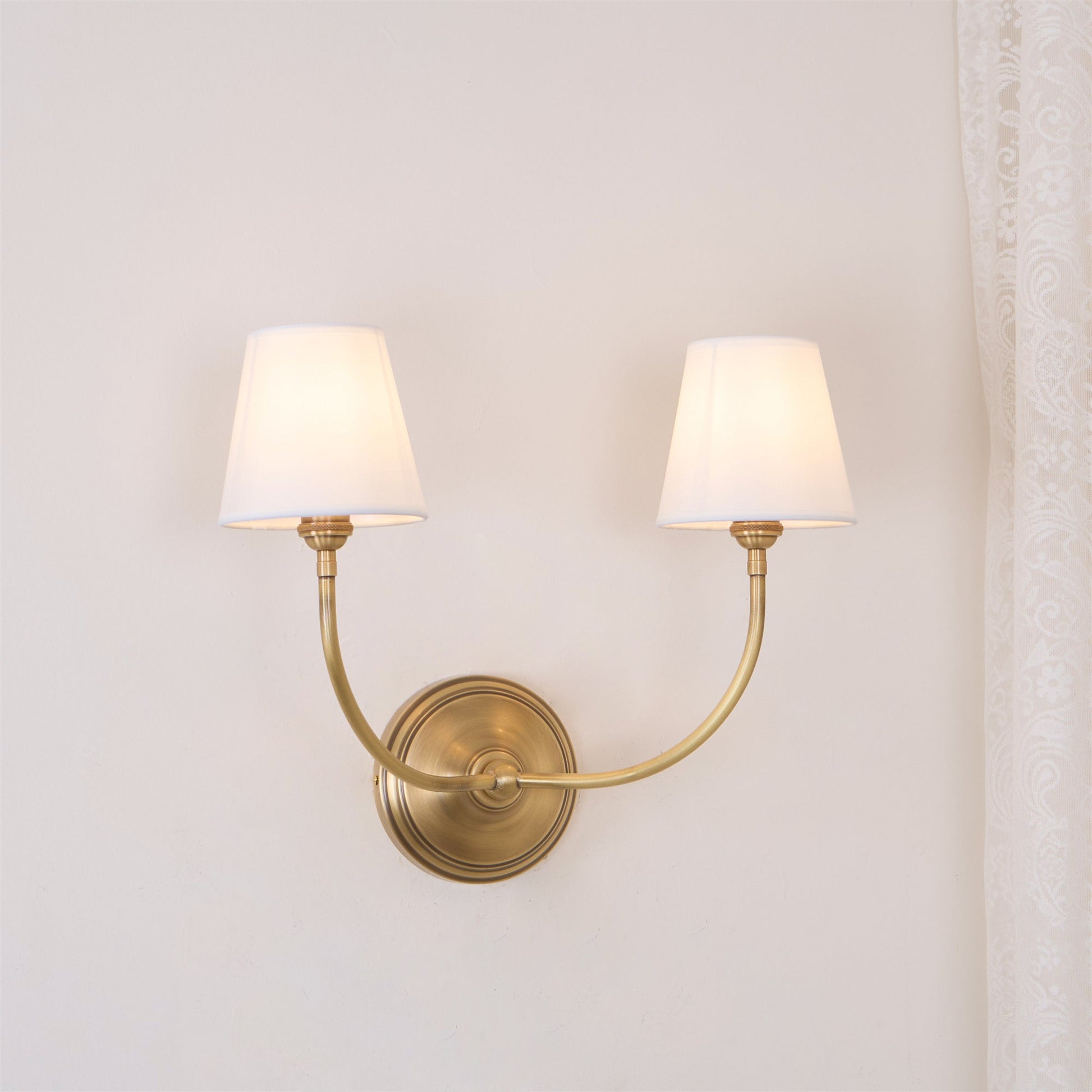 Olvaror Vintage Industrial Metal Fabric Sconce Wall Lamp - Lamp Copper