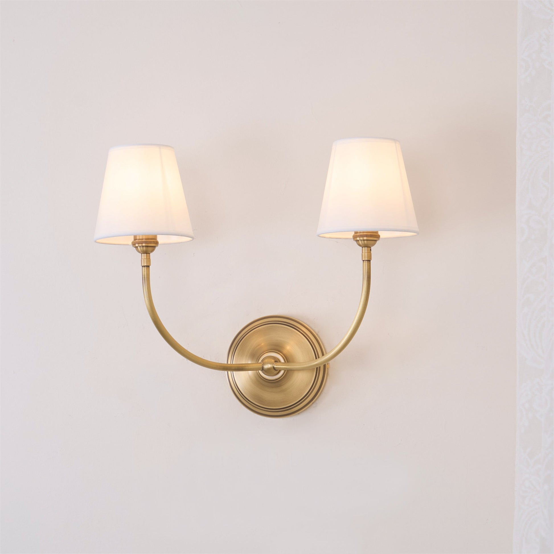 Olvaror Vintage Industrial Metal Fabric Sconce Wall Lamp - Lamp Copper