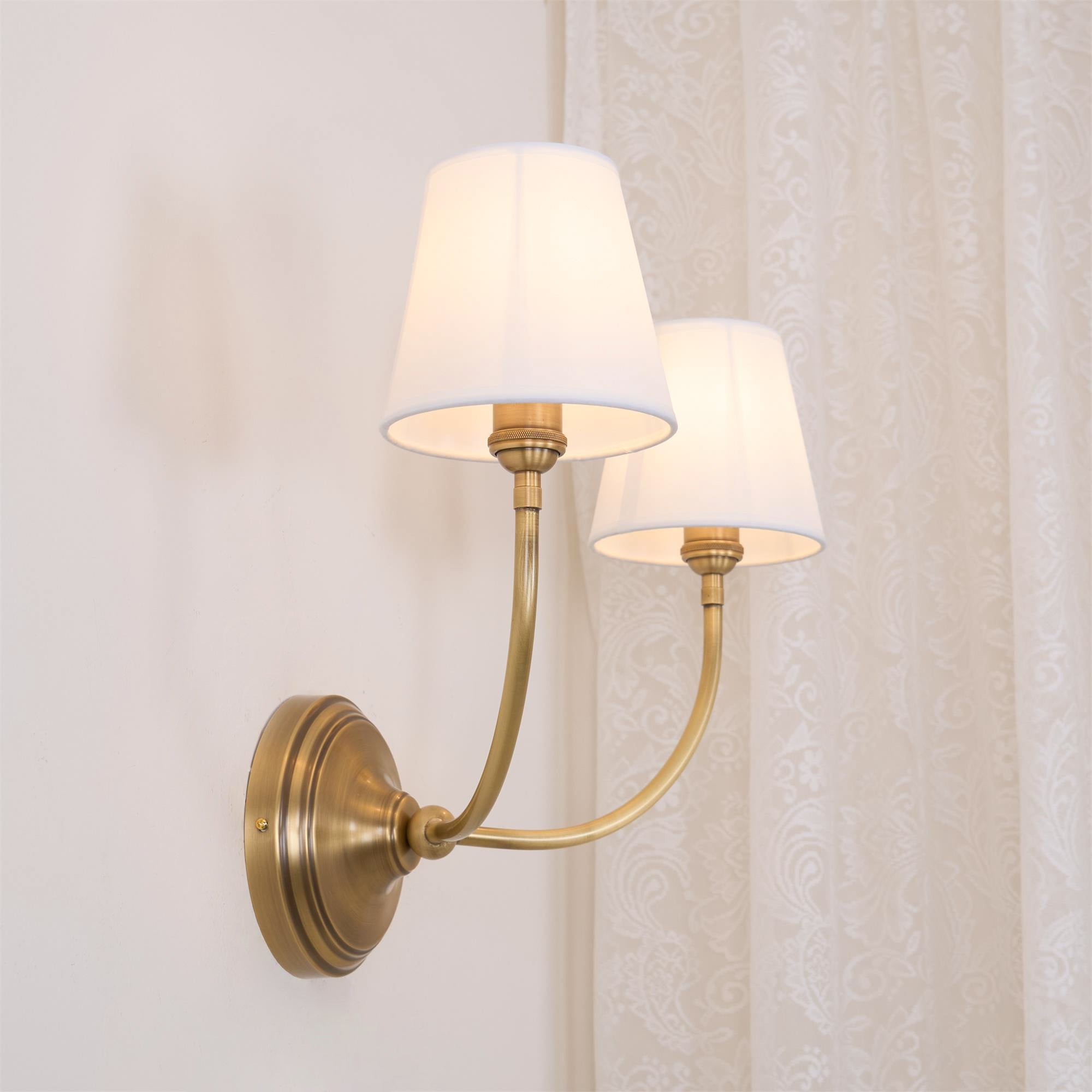 Olvaror Vintage Industrial Metal Fabric Sconce Wall Lamp - Lamp Copper