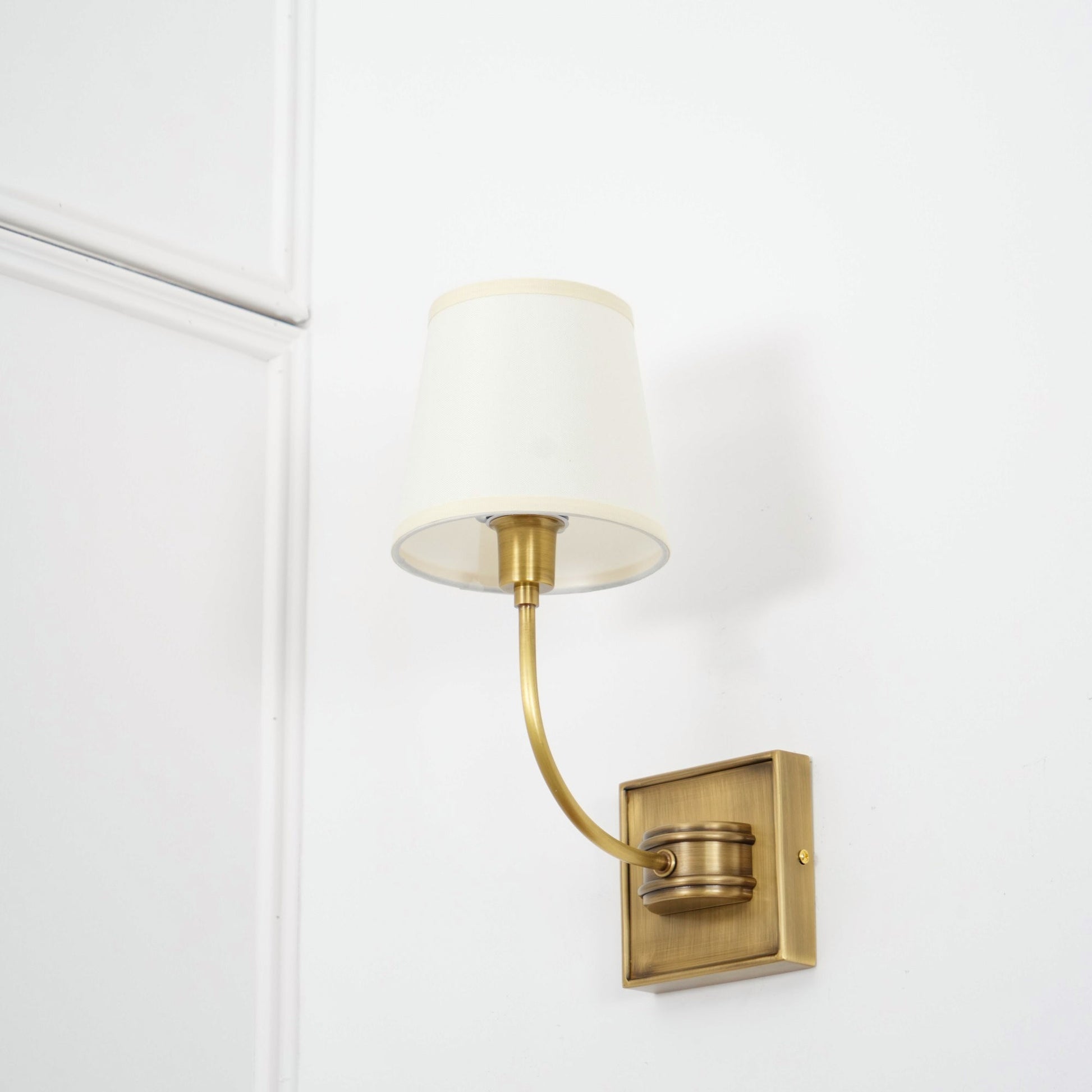 Olvaror Vintage Industrial Metal Fabric Sconce Wall Lamp - Lamp Copper