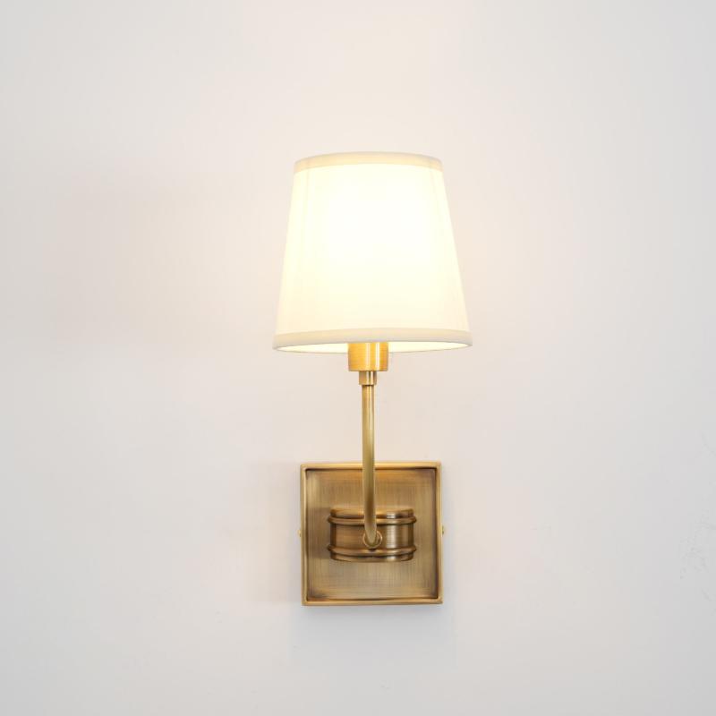 Olvaror Vintage Industrial Metal Fabric Sconce Wall Lamp - Lamp Copper