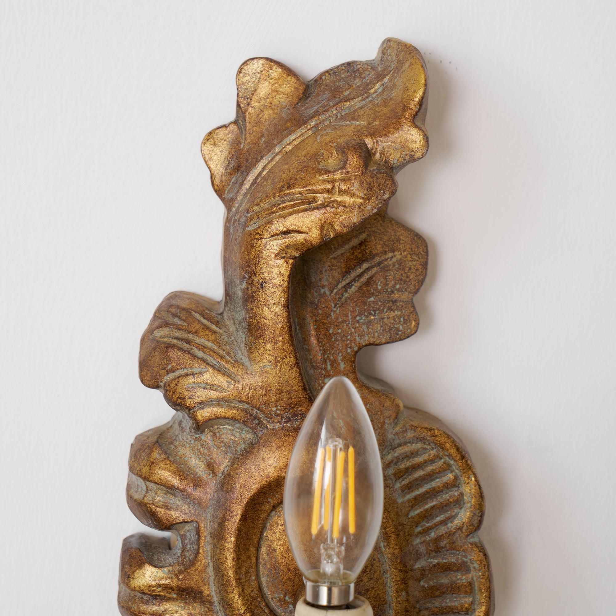 Olsilel Elegance Vintage Resin Metal Sconce Wall Lamp - Lamp Copper