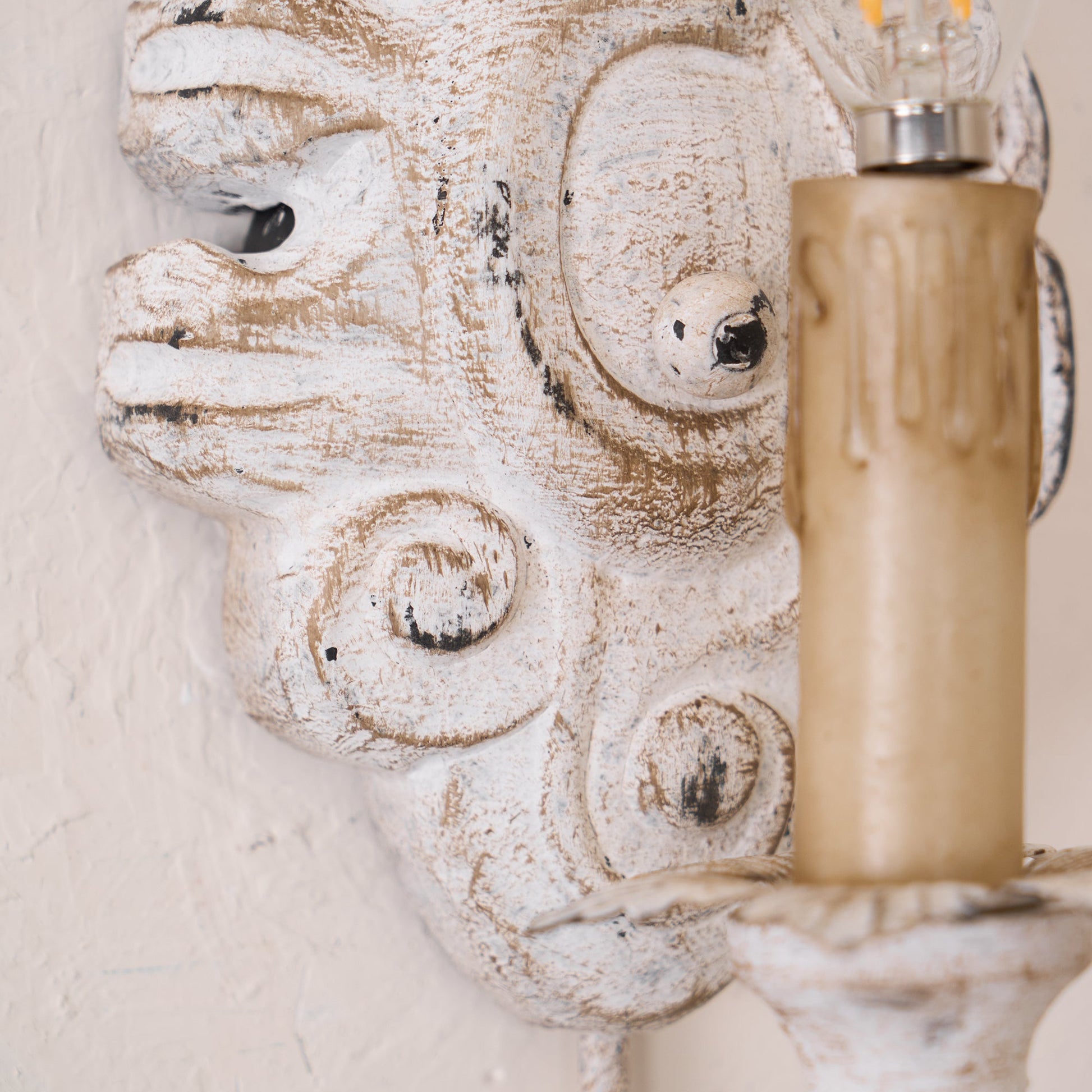 Olsilel Elegance Vintage Resin Metal Sconce Wall Lamp - Lamp Copper