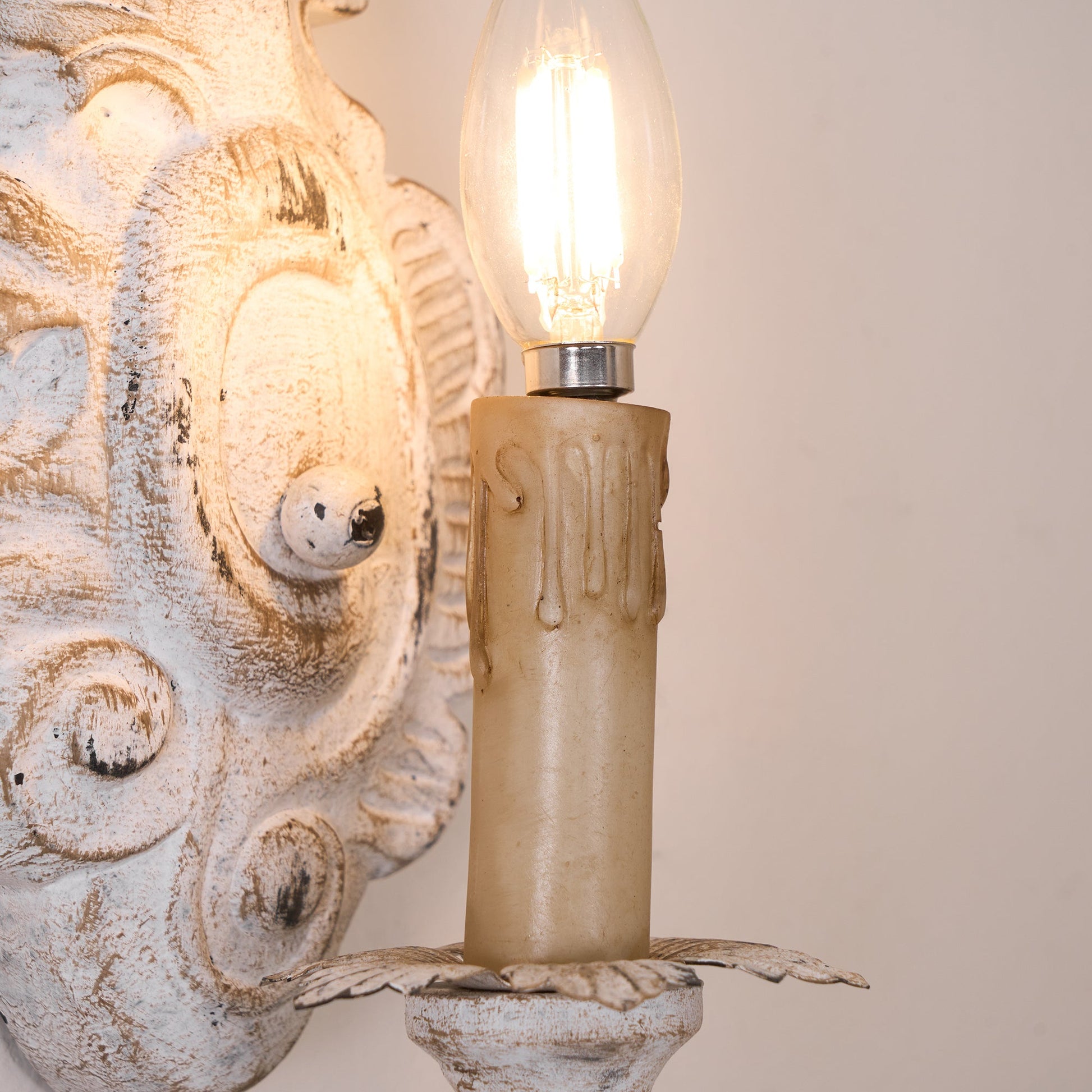 Olsilel Elegance Vintage Resin Metal Sconce Wall Lamp - Lamp Copper
