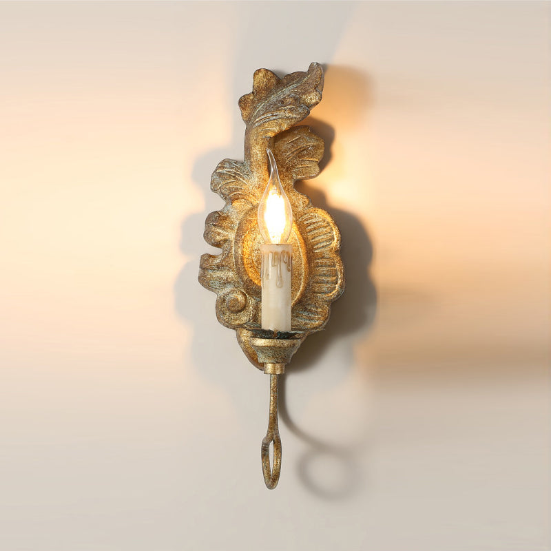 Olsilel Elegance Vintage Resin Metal Sconce Wall Lamp - Lamp Copper