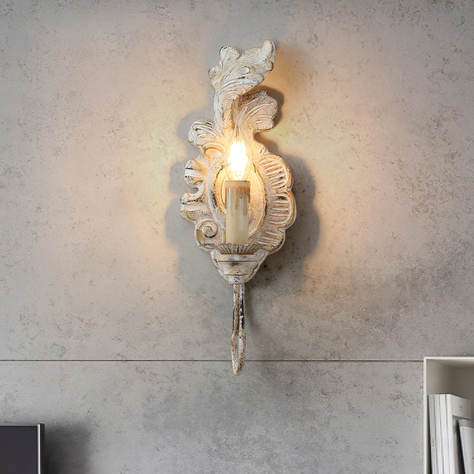 Olsilel Elegance Vintage Resin Metal Sconce Wall Lamp - Lamp Copper