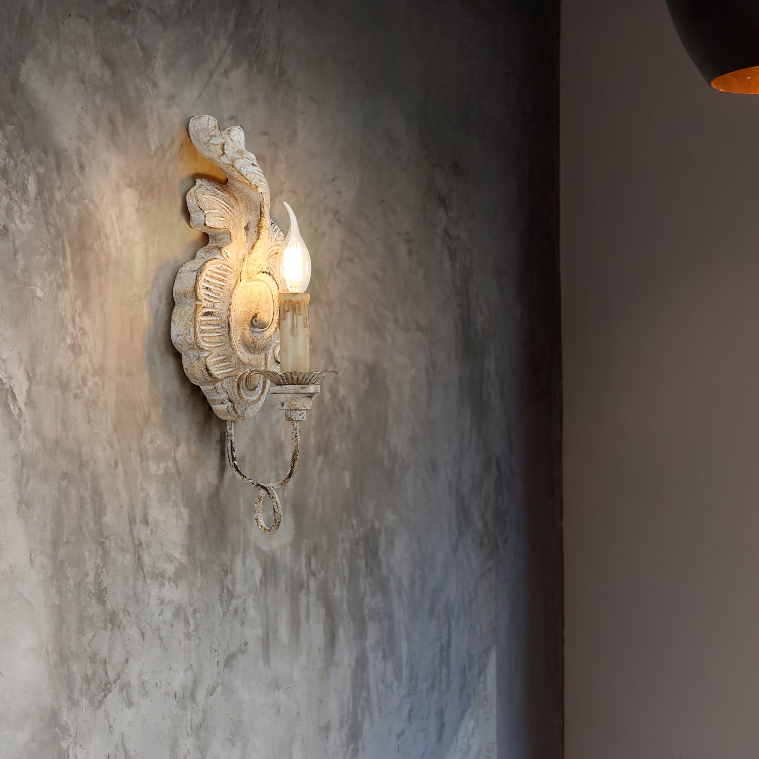 Olsilel Elegance Vintage Resin Metal Sconce Wall Lamp - Lamp Copper