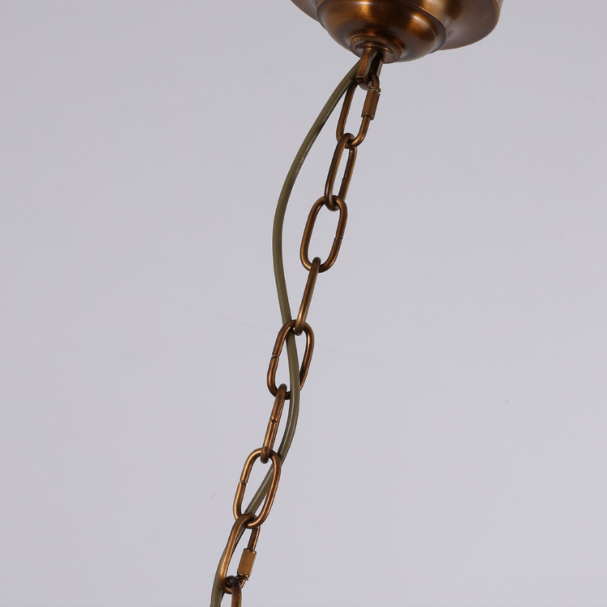 Evzorira Vintage Industrial Luxury Glass Crystal Chandelier - Lamp Copper