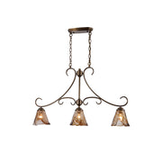 Aloror Vintage Industrial Island Brass Glass Pendant Lamp - Lamp Copper
