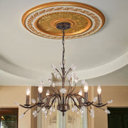 Jorne Vintage Antique Floral Crystal Chandelier