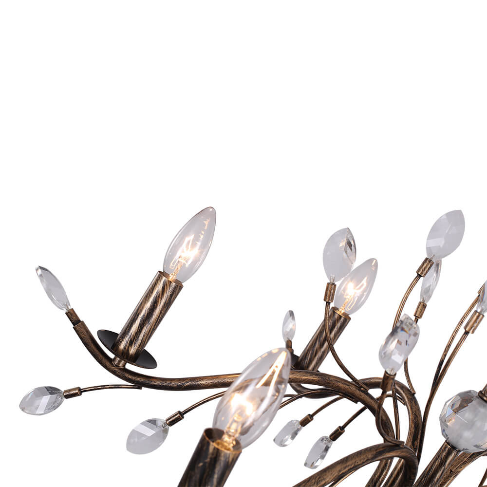Jorne Vintage Antique Floral Crystal Chandelier