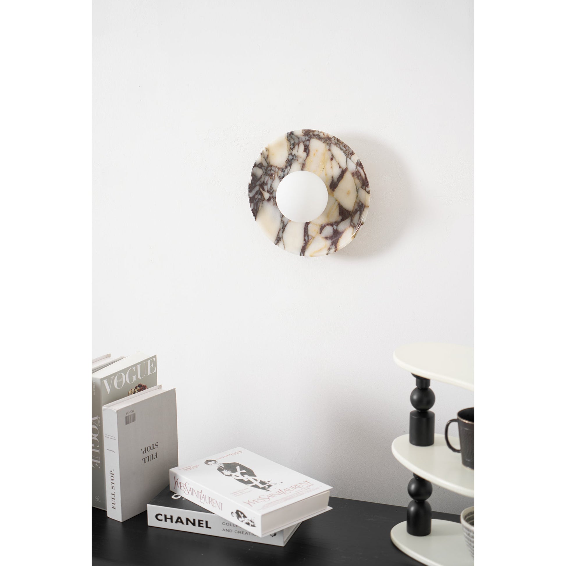 Cacariel Modern Minimalist Marble Glass Wall Lamp - Lamp Copper