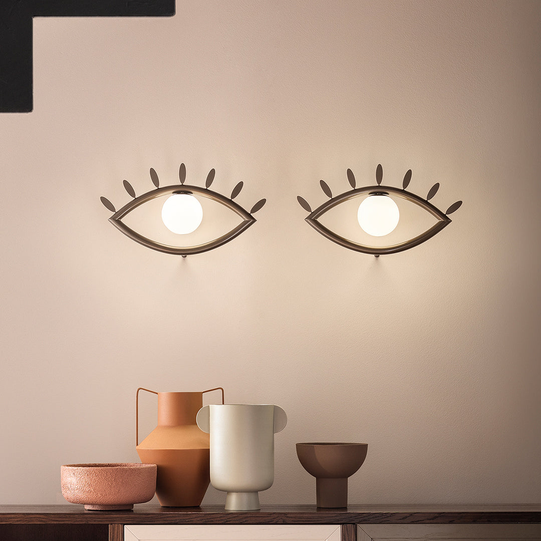 Oldore Individual Creativity Brass Glass Wall Lamp - Lamp Copper