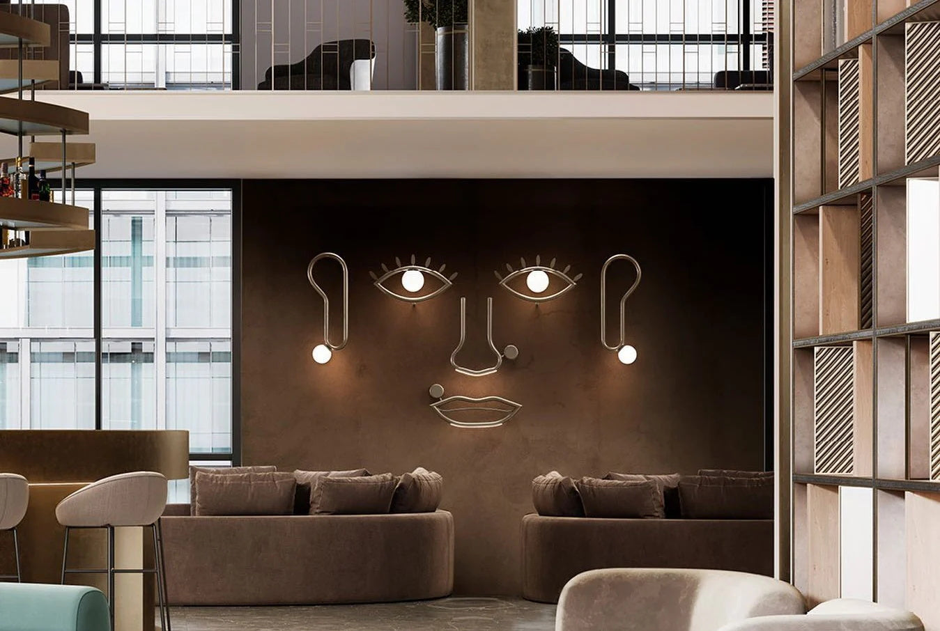 Oldore Individual Creativity Brass Glass Wall Lamp - Lamp Copper