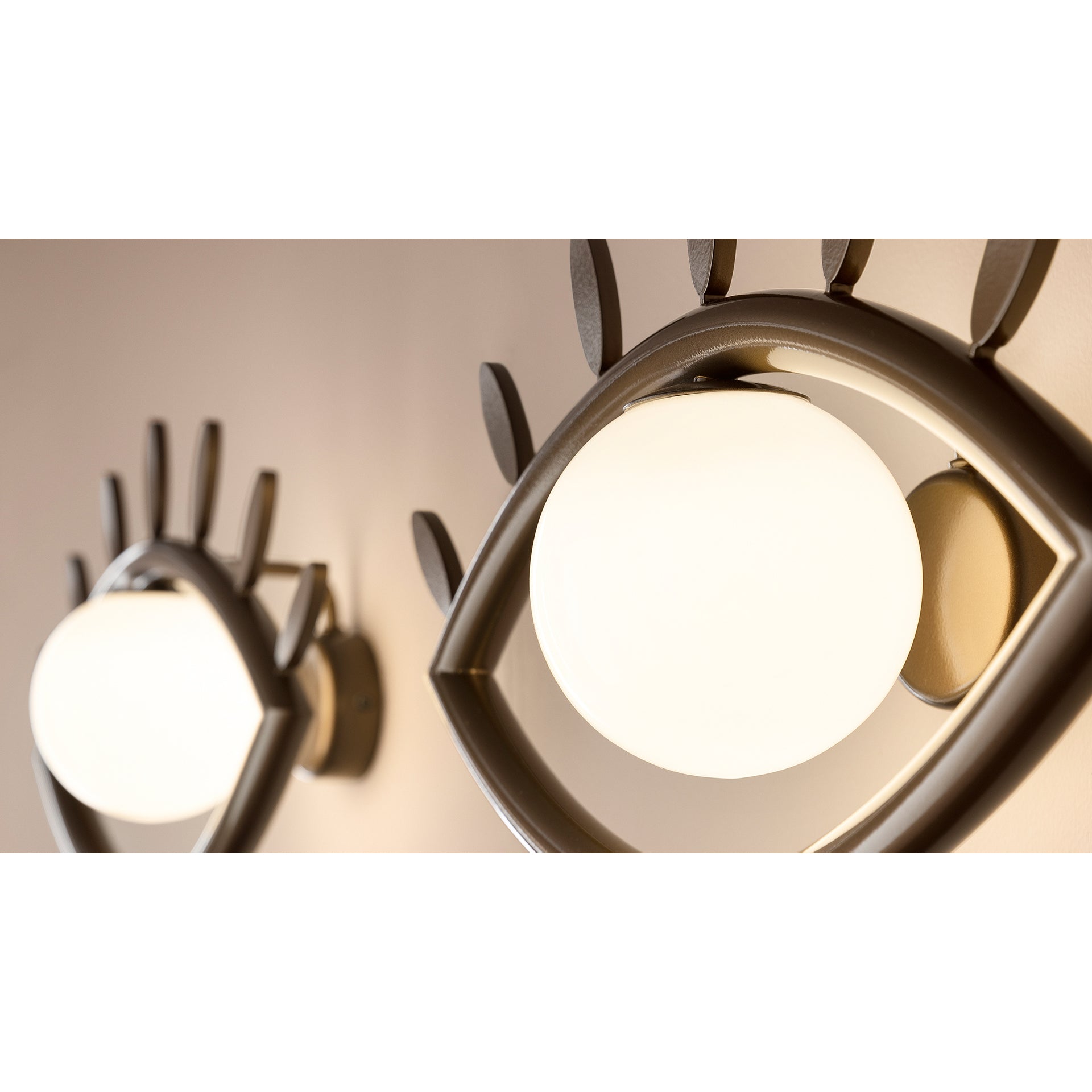 Oldore Individual Creativity Brass Glass Wall Lamp - Lamp Copper