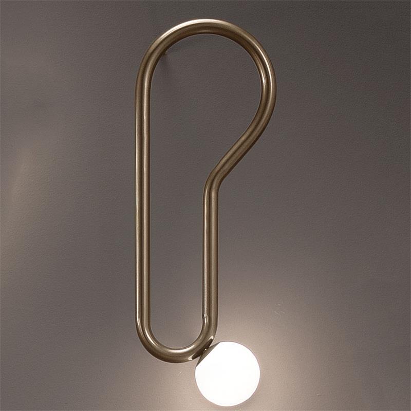 Oldore Individual Creativity Brass Glass Wall Lamp - Lamp Copper