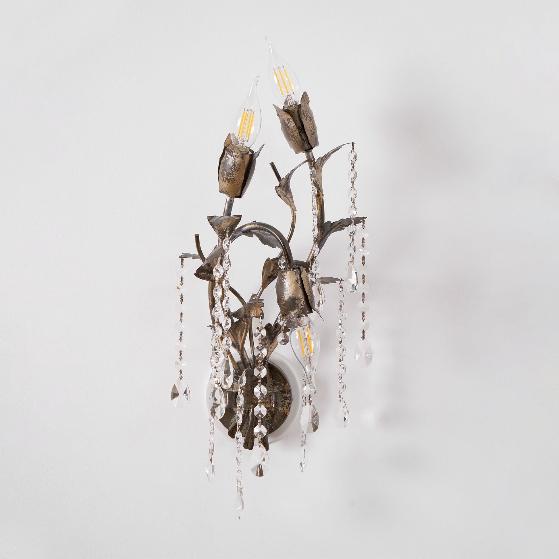 Otalara Individual Creativity Metal Crystal Wall Lamp - Lamp Copper