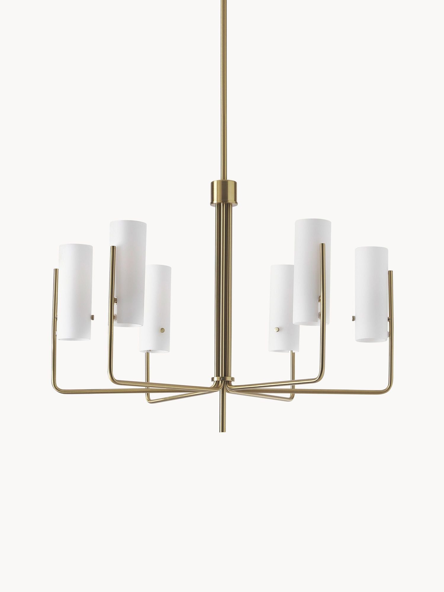 Ivraeus Vintage Industrial Brass Glass Chandelier - Lamp Copper