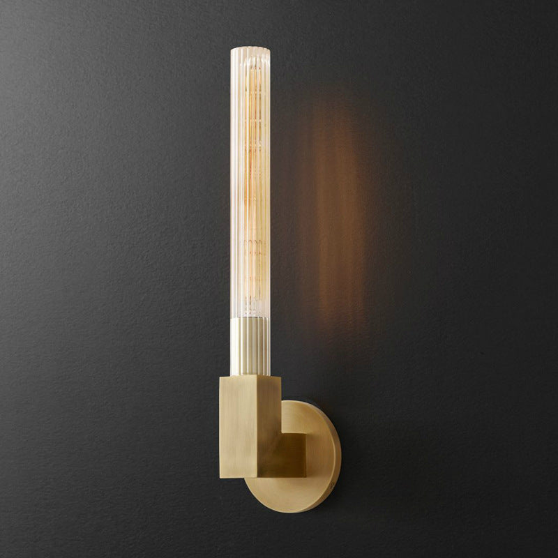 Arisha Nordic Metal Glass Indoor Wall Lamp Restaurant Bedroom - Letslighting
