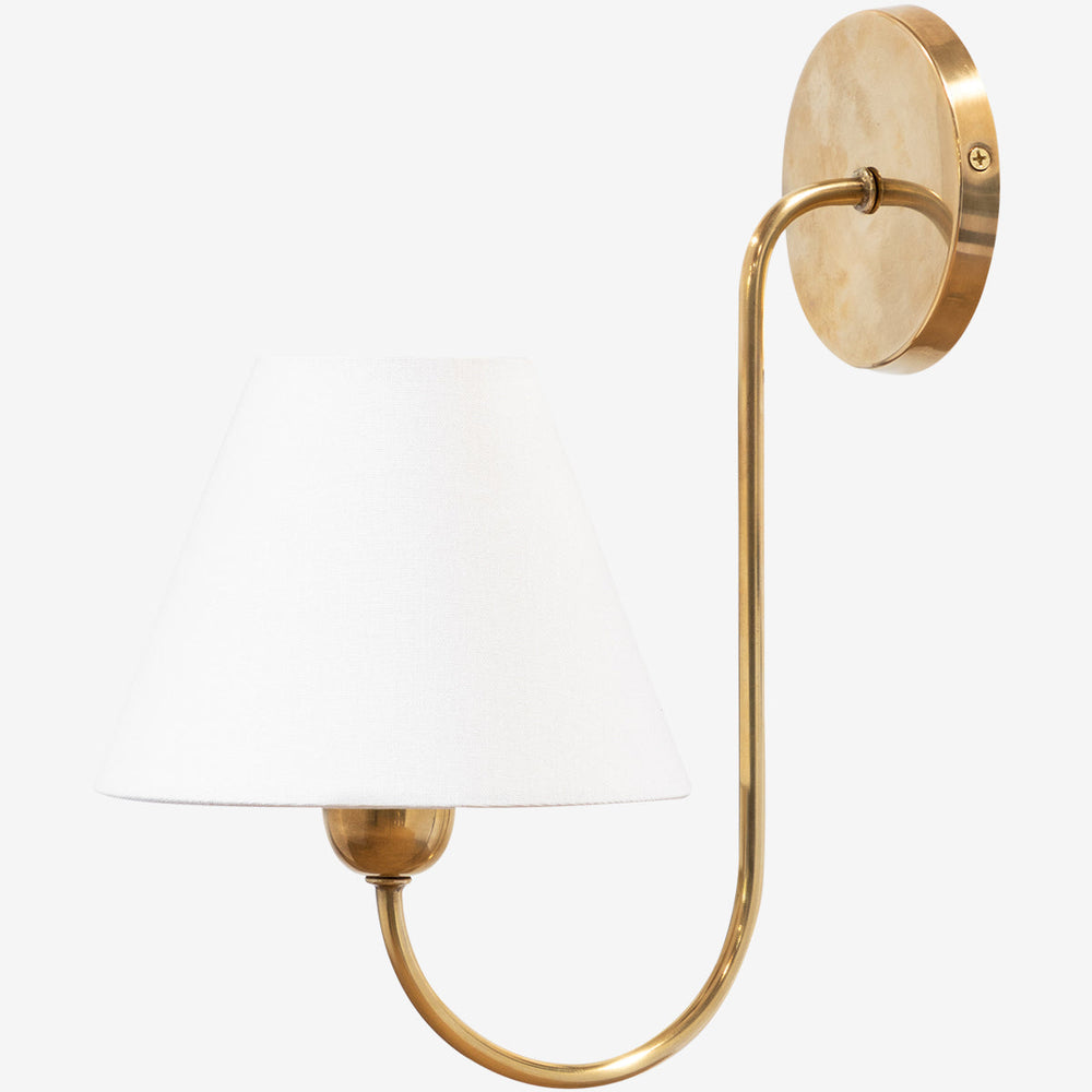 Rose Single Swoop Sconce