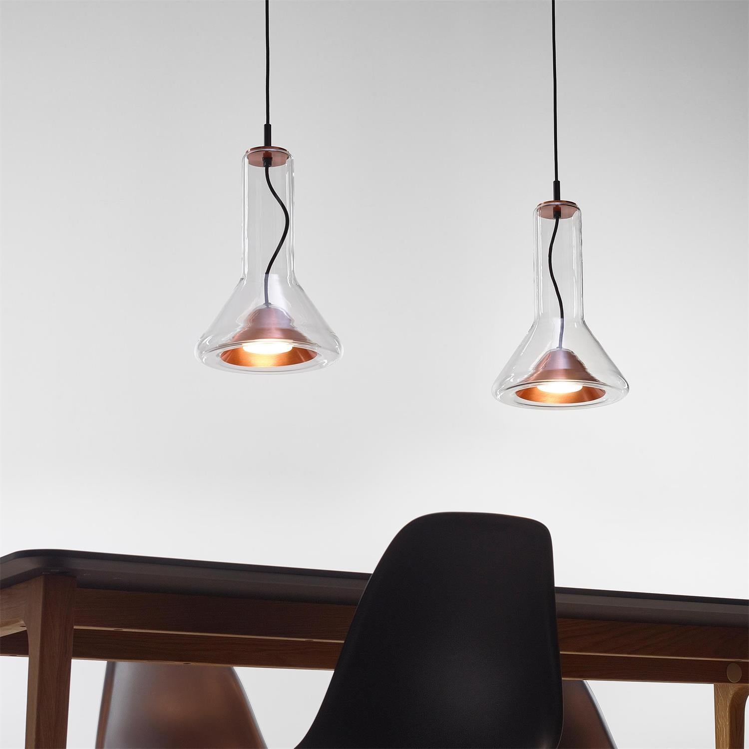 Nyzorora Modern Minimalist Metal Pendant Light - Lamp Copper