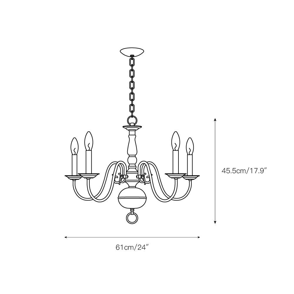 Mydorisra Vintage Industrial Metal Chandelier - Lamp Copper