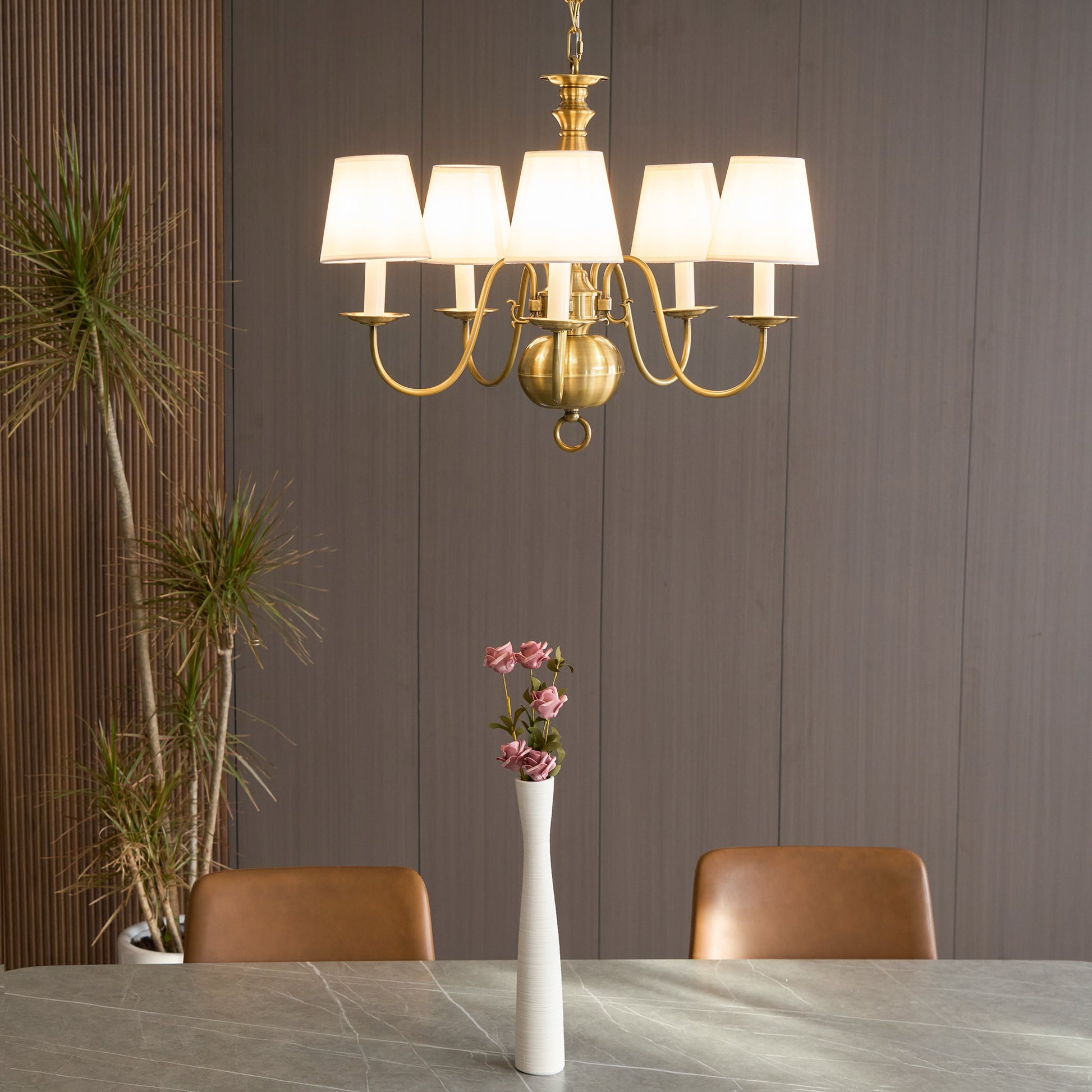 Mydorisra Vintage Industrial Metal Chandelier - Lamp Copper