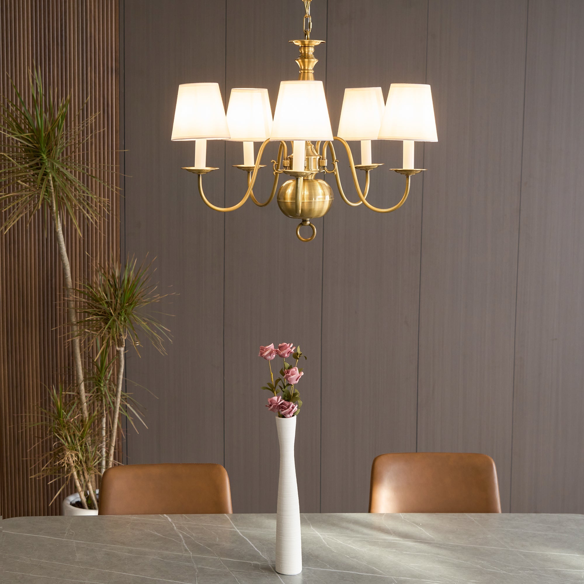 Mydorisra Vintage Industrial Metal Chandelier - Lamp Copper