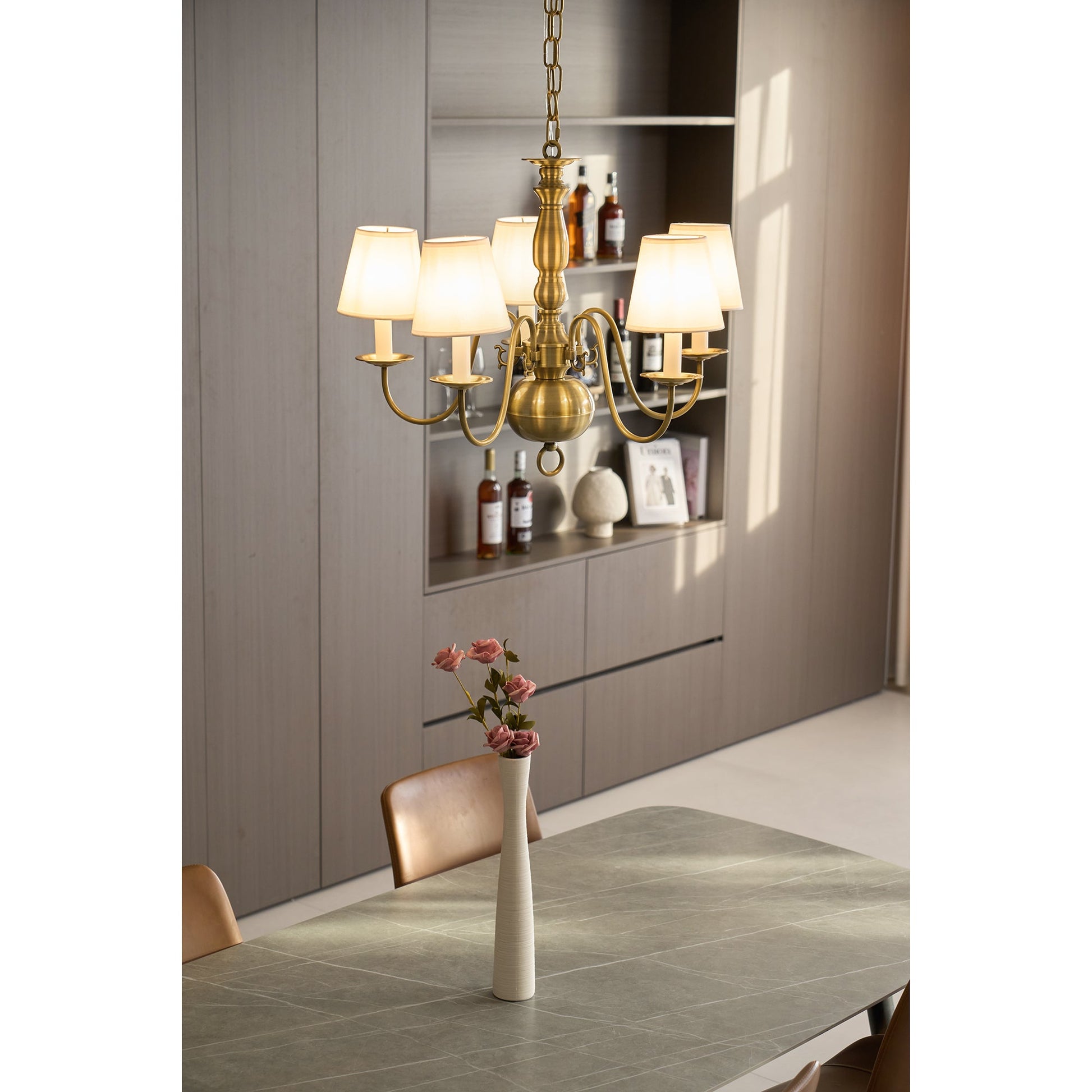 Mydorisra Vintage Industrial Metal Chandelier - Lamp Copper