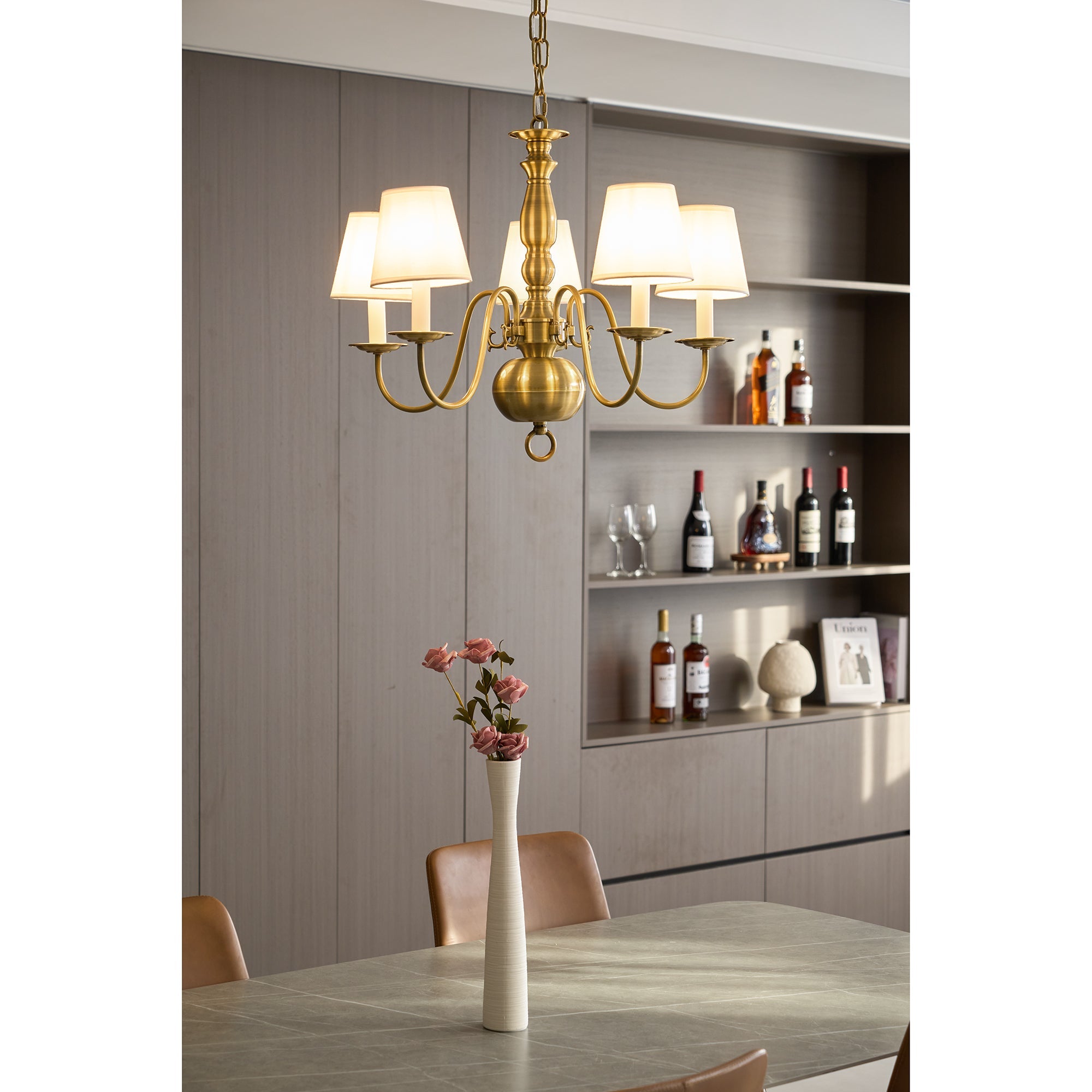 Mydorisra Vintage Industrial Metal Chandelier - Lamp Copper