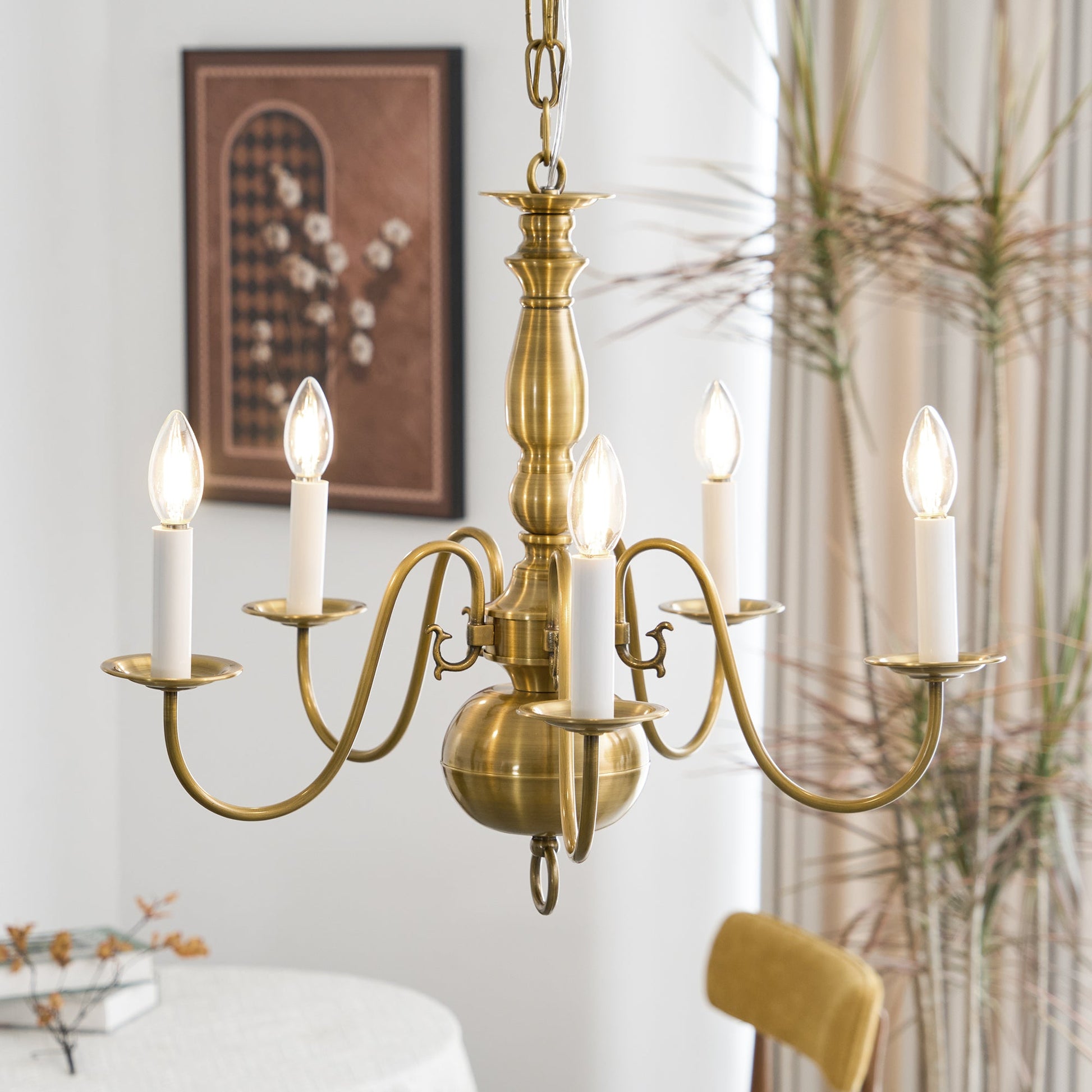 Mydorisra Vintage Industrial Metal Chandelier - Lamp Copper