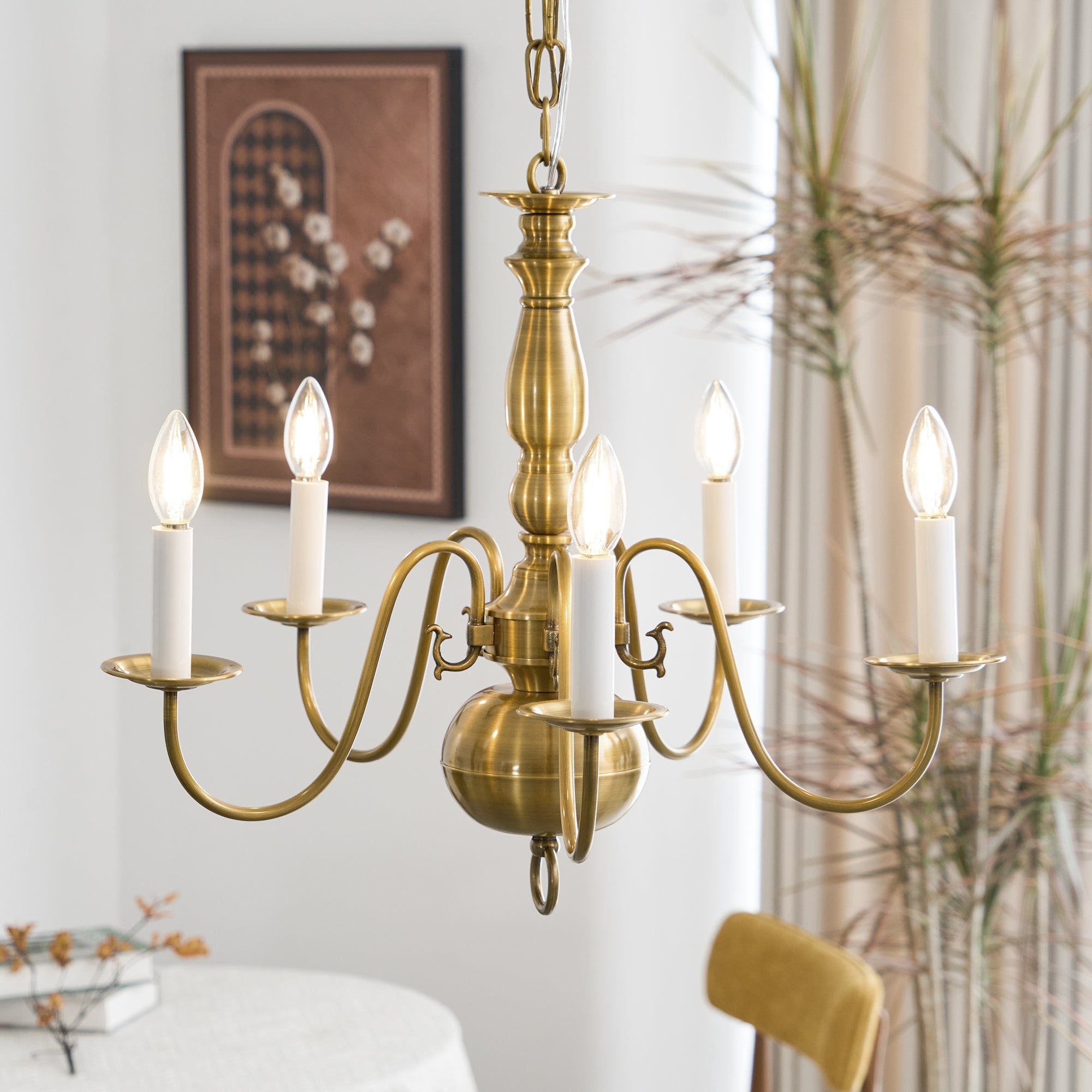 Mydorisra Vintage Industrial Metal Chandelier - Lamp Copper