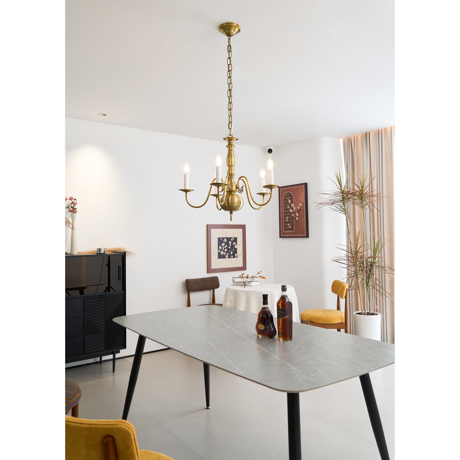 Mydorisra Vintage Industrial Metal Chandelier - Lamp Copper