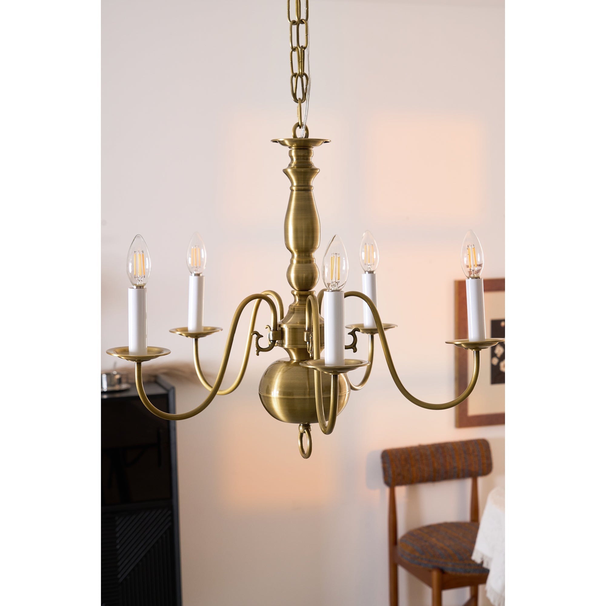 Mydorisra Vintage Industrial Metal Chandelier - Lamp Copper