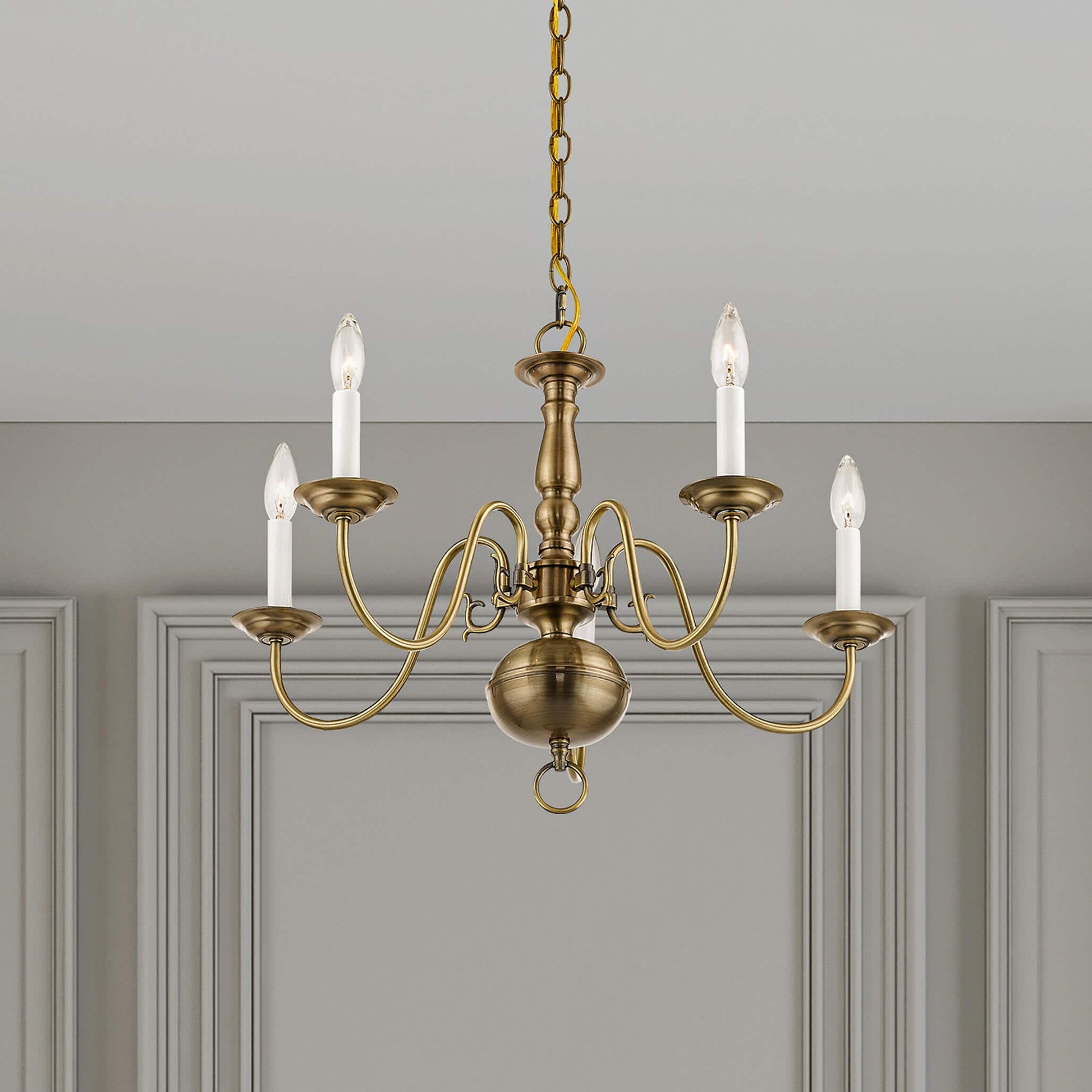 Mydorisra Vintage Industrial Metal Chandelier - Lamp Copper