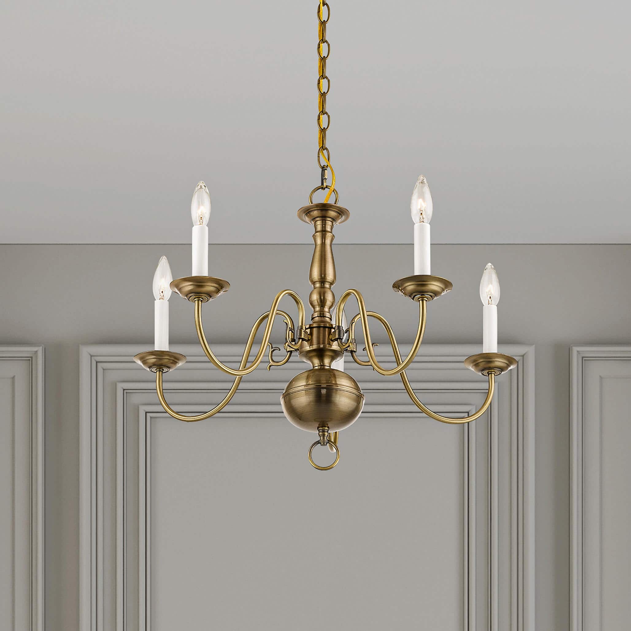 Mydorisra Vintage Industrial Metal Chandelier - Lamp Copper